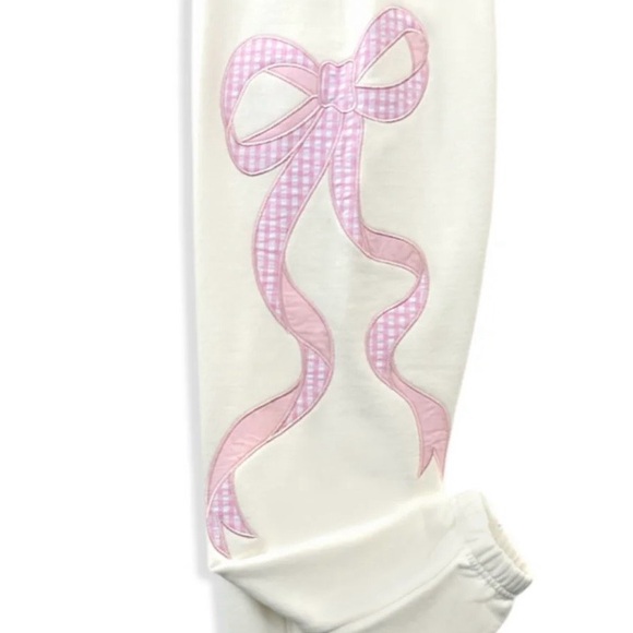 Katie J NYC White and Pink Jogger Set. Like new - Picture 4 of 10